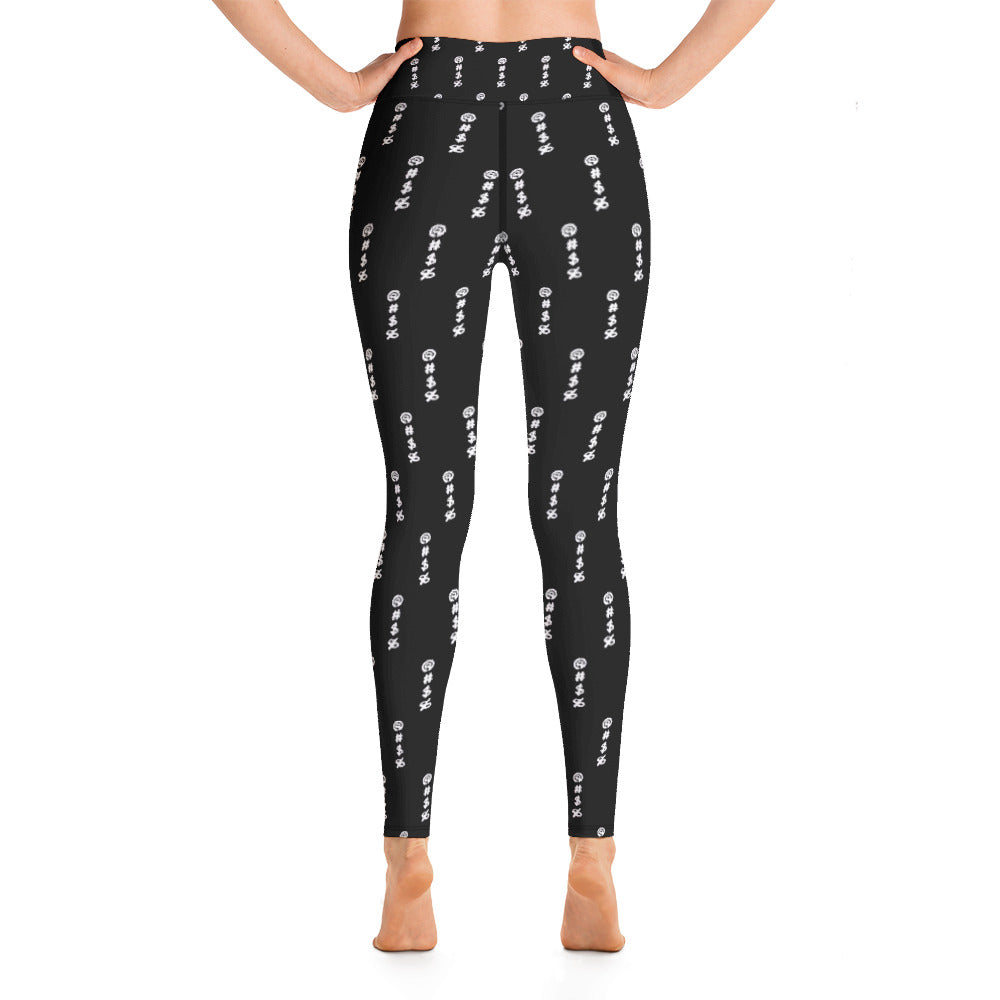 @#$% Angry Text Yoga Leggings