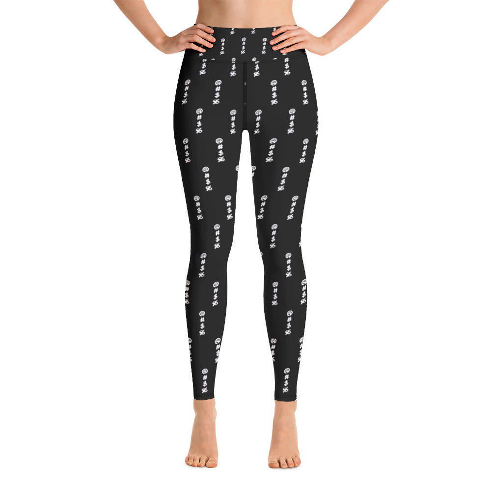 @#$% Angry Text Yoga Leggings