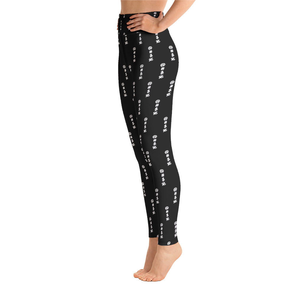 @#$% Angry Text Yoga Leggings